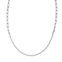 Collana Amen Donna Collezione Tennis in Argento Zircone CLCATEBBZ - CLCATEBBZ